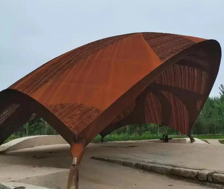 精河耐候钢幕墙案例